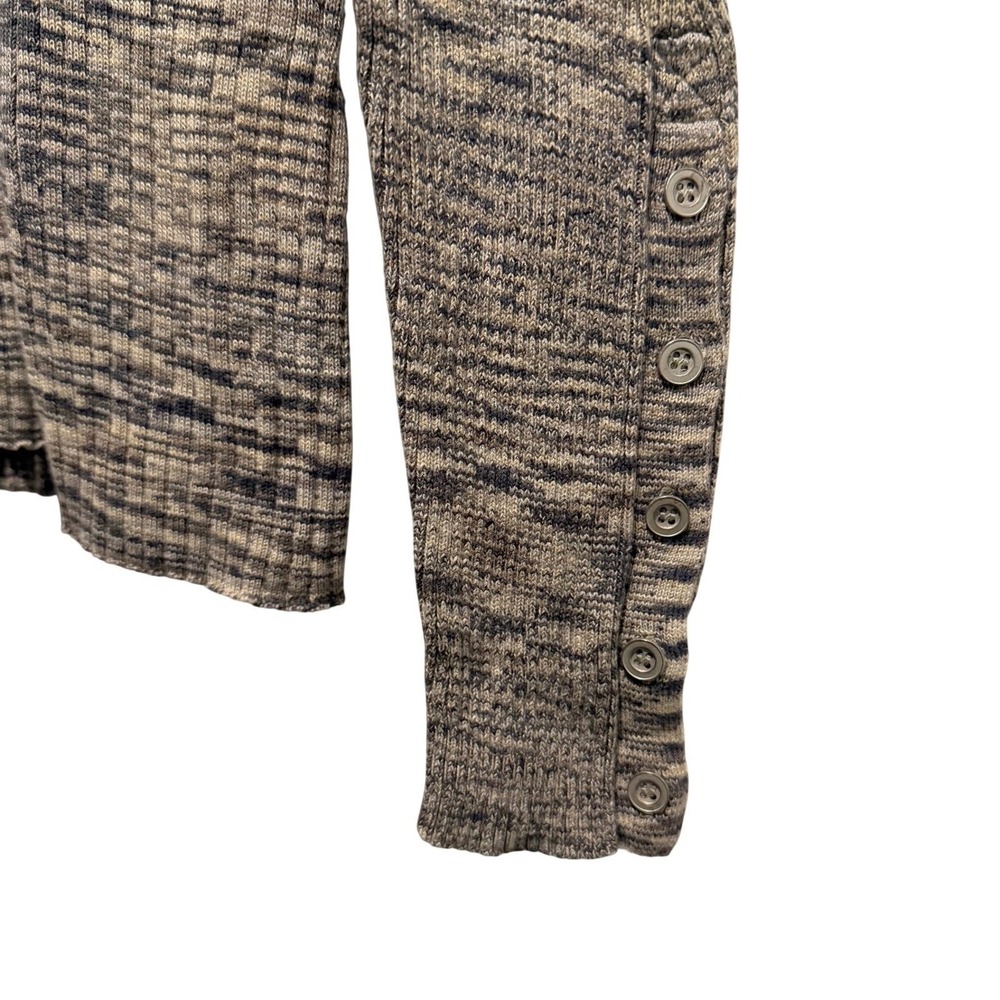 Sundance Ribbed Henley Women's L Brown Tan Knit Sweater Earthy Casual Natural - Picture 6 of 8
